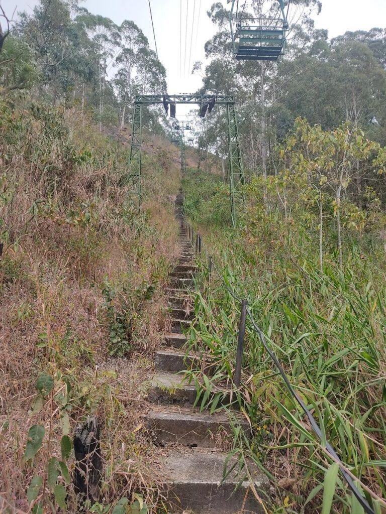 Escadaria do Morro da Cruz, trilha no interior do Rio